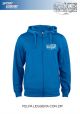 FELPA ZIP E CAPPUCCIO POLIESTERE LEGGERO