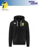 FELPA CON ZIP LUNGA E CAPPUCCIO