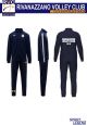 TUTA COMPLETA POLIESTERE con zip, pantalone con zip in fondo